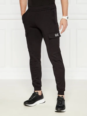 EA7 Spodnie dresowe | Slim Fit czarny