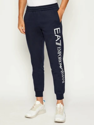EA7 Spodnie dresowe | Slim Fit granatowy