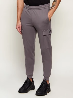 EA7 Spodnie dresowe | Slim Fit szary