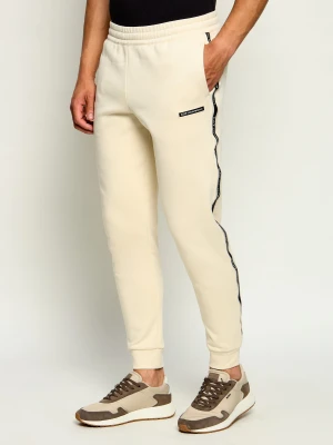 EA7 Spodnie dresowe | Slim Fit beżowy