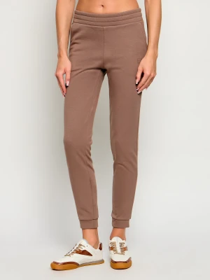 EA7 Spodnie dresowe | Slim Fit beżowy