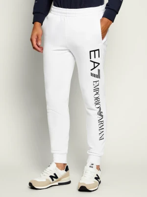 EA7 Spodnie dresowe | Slim Fit biały