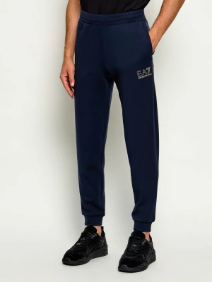EA7 Spodnie dresowe | Slim Fit granatowy