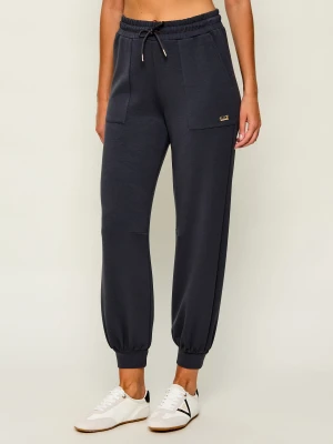 EA7 Spodnie jogger | Relaxed fit grafitowy