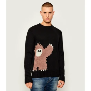 EA7 Sweter | Regular Fit | z dodatkiem wełny i kaszmiru