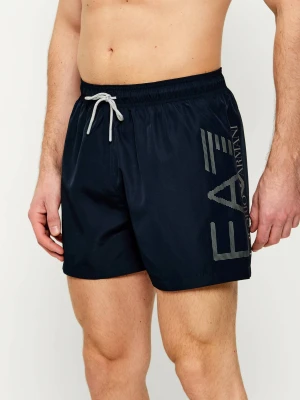 EA7 Szorty kąpielowe | Regular Fit granatowy