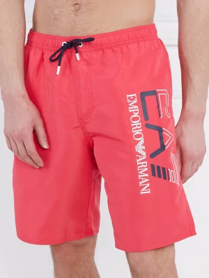 EA7 Szorty kąpielowe | Regular Fit różowy