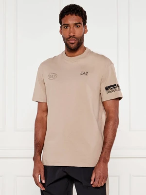 EA7 T-shirt | Modern fit beżowy