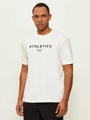 Zdjęcie produktu EA7 T-shirt | Regular Fit kremowy