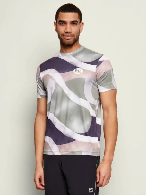 EA7 T-shirt | Regular Fit zielony