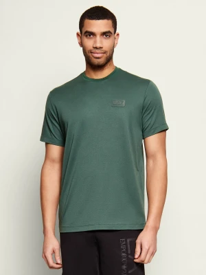 EA7 T-shirt | Regular Fit zielony