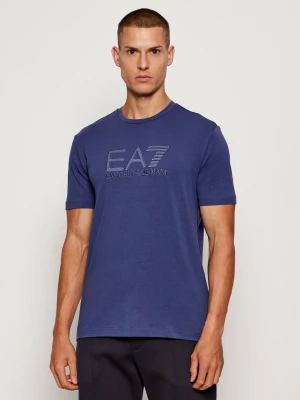 Zdjęcie produktu EA7 T-shirt | Regular Fit granatowy