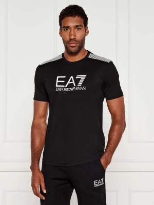 EA7 T-shirt | Regular Fit czarny