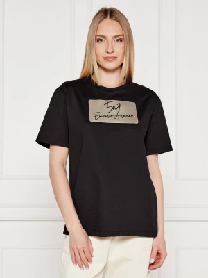 EA7 T-shirt | Regular Fit czarny