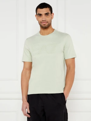 EA7 T-shirt | Regular Fit zielony