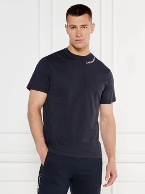 EA7 T-shirt | Regular Fit granatowy
