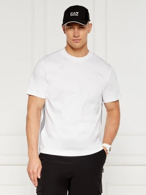 EA7 T-shirt | Regular Fit biały