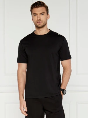 EA7 T-shirt | Regular Fit granatowy