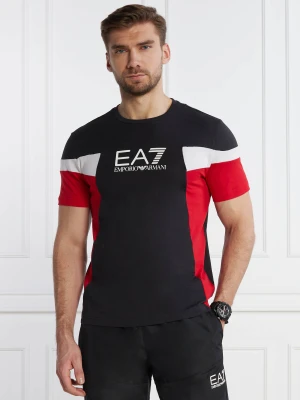 EA7 T-shirt | Regular Fit czarny
