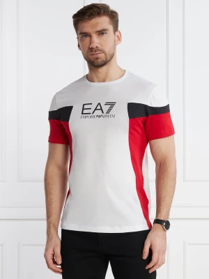 EA7 T-shirt | Regular Fit biały