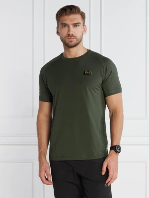 EA7 T-shirt | Regular Fit zielony