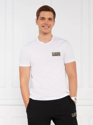 EA7 T-shirt | Regular Fit biały