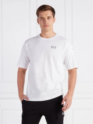 EA7 T-shirt | Regular Fit biały
