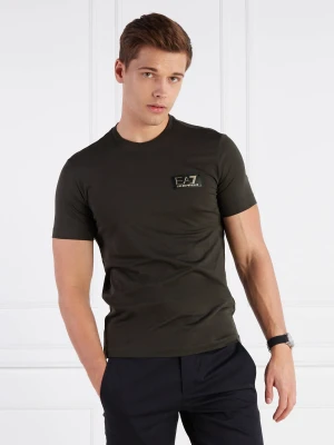 EA7 T-shirt | Regular Fit zielony