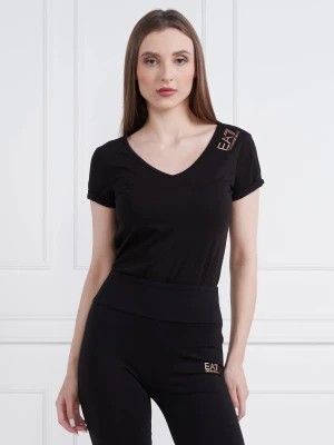 EA7 T-shirt | Regular Fit czarny