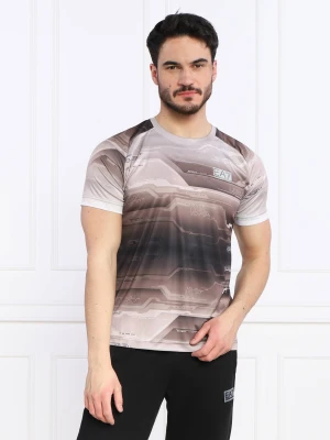 EA7 T-shirt | Regular Fit beżowy