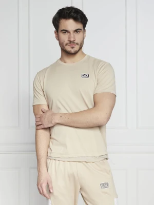 EA7 T-shirt | Regular Fit piaskowy