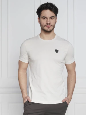EA7 T-shirt | Regular Fit kremowy