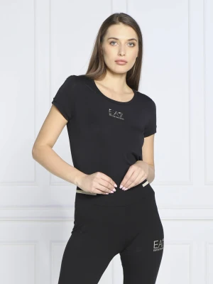 EA7 T-shirt | Regular Fit czarny