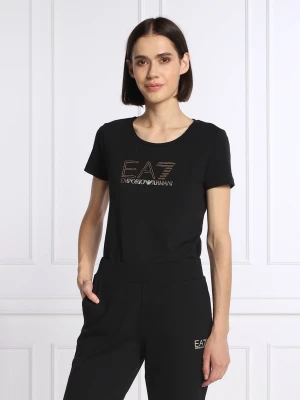 EA7 T-shirt | Regular Fit czarny
