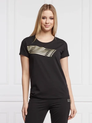 EA7 T-shirt | Regular Fit czarny