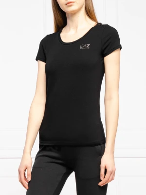 EA7 T-shirt | Regular Fit czarny