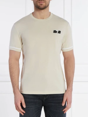 EA7 T-shirt | Regular Fit beżowy