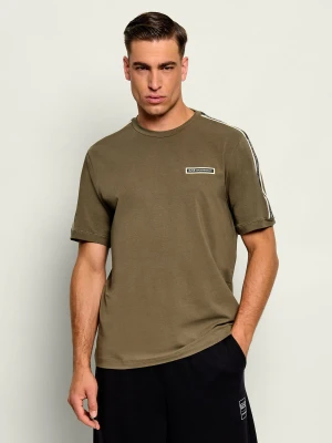 EA7 T-shirt | Regular Fit oliwkowy