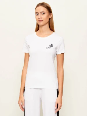 EA7 T-shirt | Slim Fit biały