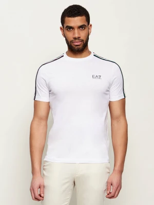 EA7 T-shirt | Slim Fit biały