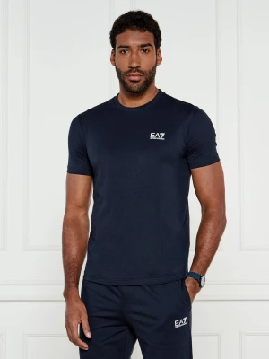 EA7 T-shirt | Slim Fit granatowy