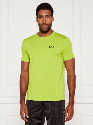 EA7 T-shirt | Slim Fit zielony