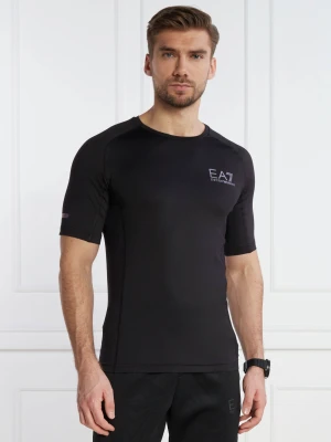 EA7 T-shirt | Slim Fit czarny