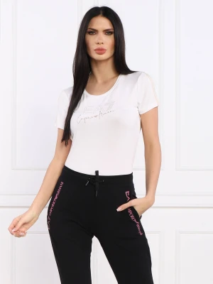 EA7 T-shirt | Slim Fit biały