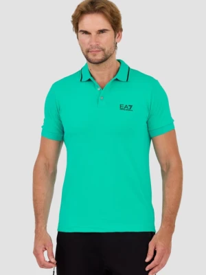 EA7 Zielona męska koszulka polo, Rozmiar XXL EA7 Emporio Armani