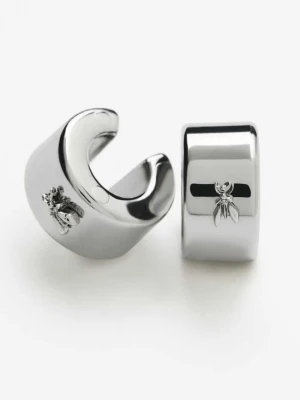 Earcuffs Bold Circle Patrizia Pepe srebrny
