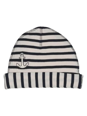 ebbe Czapka beanie "Seamus" w kolorze kremowo-granatowym rozmiar: 55-57 cm