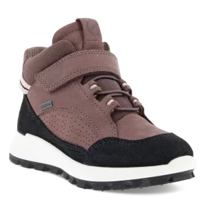 ECCO Exostrike Kids - Dziecięce buty nubukowe z Gore-Tex - Fioletowy - Size: (UK 9.5)