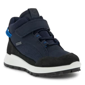 ECCO Exostrike Kids - Dziecięce buty nubukowe z Gore-Tex - Granatowy - Size: (UK 5.5-6)