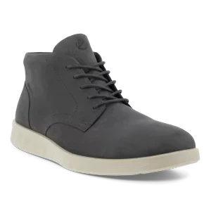 ECCO S Lite Hybrid - Męskie sznurowane botki chukka Gore-Tex - Szary - Size: (UK 9-9.5)